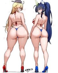 iowa (kantai collection) from azur lane by mommymilkers3k