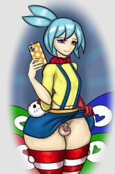 blue puyo from hello kitty (series) by drawfag