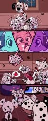 101_dalmatian_street 101_dalmatians 2019 3girls1boy absurd_res age_difference anatomically_correct animal_anus animal_genitals animal_penis animal_pussy anus ass asshole balls behind_view big_balls big_penis black_body black_fur black_pussy black_spots bodily_fluids bodily_fluids_in_mouth brother brother_and_sisters canid canine canine_anus canine_genitals canine_penis canine_pussy canis clenched_teeth closed_eyes cock collar comic comic_page cub cum cum_in_mouth cum_inflated_belly cum_inside dallas_(101_dalmatians) dalmatian deja_vu_(101_dalmatians) destiny_(101_dalmatians) dick digital_media_(artwork) disney dog_collar domestic_canine domestic_dog dylan_(101_dalmatians) excessive_cum excessive_genital_fluids eyelashes fellatio female female_canine female_cub female_dog female_feral feral feral_female feral_male feral_on_feral fur genital_fluids genitals group_sex heart_symbol hi_res high_resolution highres hind_legs hindlegs hindpaw hyper_balls hyper_penis hypergal incest inflation knotted_penis larger_feral larger_male male male/female male_canine male_dog male_feral mammal motion_lines multicolored_body multicolored_fur neck_bulge older_brother older_brother_and_younger_sister older_feral older_male older_male_and_younger_female oral oral_penetration oral_sex paws penetration penile penile_penetration penis penis_sucking puppy pussy raised_tail rear rear_pussy rear_view red_penis sex sisters size_difference small_but_hung smaller_female smaller_feral smile smiling spots spotted_body spotted_fur sticking_out_tongue sticking_tongue_out sucking sucking_penis swallowing_cum sweat sweating tail tail_anus tail_raised tail_wag tail_wagging tailhole tailwag teeth_clenched thought_bubble tight_fit tongue tongue_out trio trio_female triple_d_(101_dalmatians) triplets two-tone_body two-tone_fur vagina viewed_from_behind vulva wagging_tail white_body white_fur white_spots younger_female younger_feral