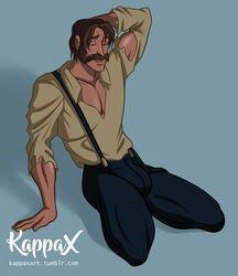 1boy bulge disney john_clayton kappax male male_only solo tarzan's_father tarzan_(1999_film)