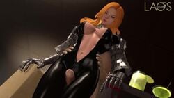 3d animated big_breasts breasts cleavage erection female laosduude large_breasts male neamhain_(vindictus) no_sound penis source_filmmaker straight video vindictus