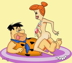 2006 bad_guy female fred_flintstone hanna-barbera human male nipples straight the_flintstones wilma_flintstone