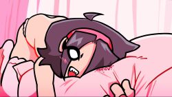 1girls ass_up heart-shaped_butt mrcup nene_(newgrounds) newgrounds pico's_school pillow reference