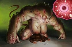 rat ogre from warhammer (franchise) by rayoutofspace