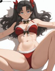tohsaka rin from christmas by opal nemy