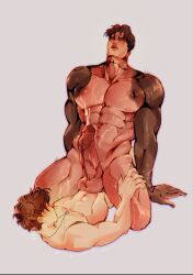 big_ass big_penis big_thighs gay guwon muscular muscular_male riding riding_penis sex switch thick_thighs