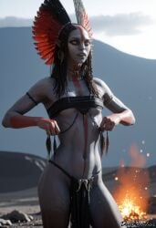 ai_generated alien avatar avatar:_fire_and_ash blue_skin breasts domrandart female small_breasts varang yellow_eyes