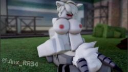 1boy 1girls 1girls1boy 3d animated blush bouncing_breasts bouncing_on_penis breasts cat_ears collaboration furry jinx_rr34 loop looping_animation roblox robloxian shark shorter_than_10_seconds smug_face sound tagme video watermark white_ears white_hair white_skin