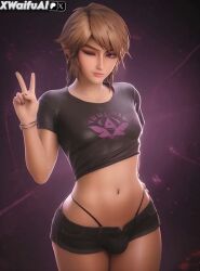 3d abs ai_generated animated beautiful_body beautiful_eyes belly belly_button blonde_hair bulge crop_top cute destroyed_clothing dildo dildo_in_mouth femboy femboy_focus femboy_only feminine_body feminine_male feminization gay link link_(breath_of_the_wild) low-angle_view painted_nails sassy sissy smug_face tagme the_legend_of_zelda thick_legs thick_thighs thong thong_panties video video_game_character video_games xwaifuai