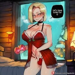 1futa ai_assisted ai_generated android android_18 babydoll balls blonde_hair bob_cut bobcut breasts bulge caption christmas christmas_clothing christmas_decorations christmas_dress christmas_lights christmas_lingerie christmas_outfit christmas_tree cock comic comic_page cyborg dialogue dickgirl dragon_ball dragon_ball_super dragon_ball_z futa_only futa_sans_pussy futanari futanari_only girly high_resolution highres horny huge_ass huge_balls huge_boobs huge_breasts huge_butt huge_cock huge_testicles huge_thighs manga manga_page medium_ass medium_breasts medium_penis muscular onahole patreon penis self_upload sexy sigabelle speech_bubble stable_diffusion story text text_bubble uncensored worship
