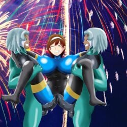 2futas 3girls antenna_hair artexgtm artexsuper balls bangs big_breasts bodysuit breasts brown_eyes brown_hair catsuit dark-skinned_female dark_skin double_penetration double_vaginal_penetration erect_nipples erection female female_focus fireworks fringe fringe_hair futa_on_female futa_with_female futanari godzilla:_city_on_the_edge_of_battle godzilla:_monster_planet godzilla:_the_planet_eater godzilla_(series) green_eyes green_hair hairband happy happy_female happy_sex headgear houtua human latex latex_areola latex_armwear latex_ass latex_bodysuit latex_breasts latex_catsuit latex_clothing latex_elbow_gloves latex_futa latex_gloves latex_legwear latex_long_gloves latex_nipples latex_skin latex_skinsuit latex_stockings latex_suit latex_thigh_highs latex_thighhighs latex_vagina lesbian_domination lesbian_focus lesbian_sex maina miana naked naked_female naked_futa nipples nude nude_female nude_futanari polygon_pictures pussy short_hair skin_tight skin_tight_clothing skin_tight_dress skin_tight_outfit skin_tight_suit skin_tight_thighhighs skintight skintight_bodysuit skintight_catsuit skintight_clothes skintight_clothing skintight_dress skintight_suit swept_bangs toho toho_(film_company) twin_sisters twins vagina vaginal_penetration vaginal_sex yuko_tani yuri