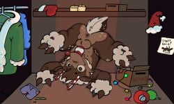 absurd_res animal_genitalia animal_penis anthro antlers anus ass autofellatio bl1x3r_(artist) blushcrunch_studio brown_body brown_fur candy candy_cane caught_in_the_act caught_masturbating cervine_genitalia cervine_penis closet dandy's_world deer dessert embarrassed embarrassed_expression embarrassing_nudity food fur genitals hi_res hooves horn knot looking_at_viewer male mammal masturbation multicolored_body multicolored_fur new_world_deer no-human no_human no_humans non-human non-human_only nude oral oral_masturbation penile penile_masturbation penis presenting presenting_anus presenting_hindquarters reindeer roblox rudie_(dandy's_world) shaded simple_background simple_shading slightly_chubby solo toon_(dandy's_world) view walk-in