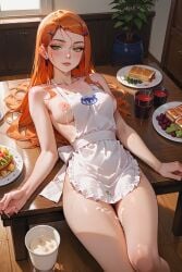 ai_generated ben_10 food_on_body gwen_tennyson table