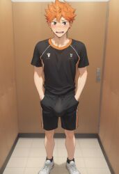 ai_generated bulge gay haikyuu!! hinata_shouyou shorts yaoi