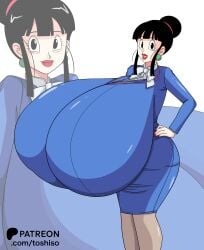 1female 1girls big_breasts breasts chichi dragon_ball dragon_ball_z female female_only gigantic_breasts massive_breasts solo solo_female tagme toshiso twitter_link