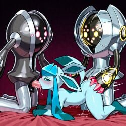 ai_generated glaceon orgy pokemon registeel