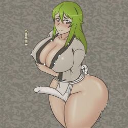 1futa ai_generated ass big_ass big_breasts breasts erection_under_clothes erection_under_loincloth fundoshi fundoshi_futanari futanari huge_ass