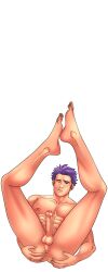 1boy 1male feet feet_together feet_up gay gay_harem_(game) legs_apart legs_up light_skin spread_anus spread_ass spread_butt spread_legs spreading yaoi