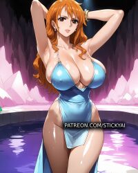 ai_generated female female_only nami_(one_piece) one_piece stickyai