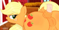 1boy 1girls 2018 anal anal_grip anal_sex anal_tugging animated anus applejack_(mlp) ass big_ass big_butt bimbo blonde_hair cutie_mark dock duo earth_pony equine erection female feral freckles friendship_is_magic gif gift godoffury green_eyes hair horse human_on_feral male male_human/female_feral male_on_feral mammal my_little_pony open_mouth penetration penis plump_labia pony puffy_anus pussy sex solo_focus sехual unseen_male_face zoophilia