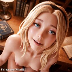 3d 3d_(artwork) ai_generated alisai752 blowjob blowjob_face deepthroat doggy_style female female_only league_of_legends league_of_legends:_wild_rift luxanna_crownguard missionary missionary_pose missionary_position small_breasts throat_bulge throat_fuck titjob