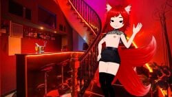 27_years breasts kitsune red_hair sexyfur shin_tsuki skirt_lift tsuki_rblx vagina virtual_youtuber vtuber vtuberfanart vtubers