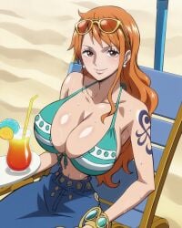 ai_generated female female_only nami_(one_piece) one_piece stickyai