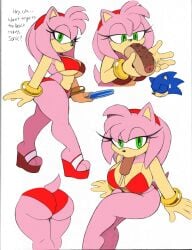 amy_rose big_butt bikini bikini_bottom bikini_top breasts chili_dog color colored dat_ass eating eating_food english english_text female female_focus green_eyes hairband high_heels hot_dog hotdog no_background omegasunburst pink_fur popsicle red_bikini red_bikini_bottom red_bikini_top sega sketch sonic_(series) sonic_the_hedgehog sonic_the_hedgehog_(series) voluptuous voluptuous_female white_background