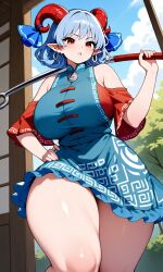 ai_generated huge_breasts looking_at_viewer thick_thighs yuuma_toutetsu