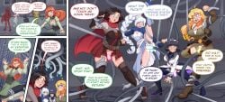 blake_belladonna bondage comic dialogue femsub penny_polendina ruby_rose rwby scopedout speech_bubble tech_control tentacle text transformation weiss_schnee yang_xiao_long