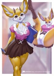 aggressive_retsuko alanscampos furry legs_apart multiple_images panties presenting tsunoda white_panties