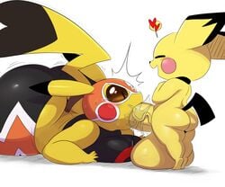 1boy 1girls ass ass_cleavage back balls big_balls blush breasts brown_eyes butt_crack cleft_tail closed_eyes clothed_female_nude_male constricted_pupils cosplay_pikachu cum_in_mouth fellatio female furry heart highres huge_ass huge_penis huge_testicles hyper hyper_penis interspecies large_breasts larger_female lying mask nintendo nude oral penis pichu pikachu pikachu_libre pokémon_(species) pokemon pokemon_(species) precum saliva size_difference slit_pupils small_but_hung smaller_male spoken_heart sssonic2 straight super_smash_bros. super_smash_bros._ultimate tail tears testicles thick_thighs thighs tiptoes uncensored veins veiny_penis white_background wide_hips