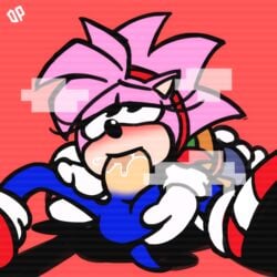 1boy 69 amy_rose anthro blush christmas classic_amy_rose classic_sonic darkpolygon fellatio female gloves hairbow mammal oral penis skirt sonic_(series) sonic_cd sonic_the_hedgehog sonic_the_hedgehog_(series)