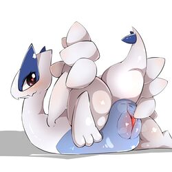 1girls ass avian black_eyes chubby female feral heart heart-shaped_pupils long_neck lugia minamina1130 nintendo penis pokemon pokemon_(species) pokemon_gsc pussy slit smile solo uncensored