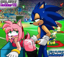 after_sex amy_rose ass blush bowser_jr. clothed clothed_sex clothing crossover cum cum_in_pussy cum_inside cum_on_butt cumshot donkey_kong ejaculation eulipotyphlan exhibitionism female hedgehog humanoid_penis lagomorph luigi male mammal mario_(series) mario_and_sonic_at_the_olympic_games olympics orgasm penis pent_up public rokkerth sex sonic_(series) sonic_the_hedgehog spent straight sweat thekaimaster07