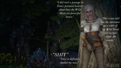 1girls 1monster 2boys 3d cd_projekt_red ciri comic female hound_(wild_hunt) imlerith male monster the_witcher_(series) the_witcher_3:_wild_hunt weebstank white_hair wild_hunt