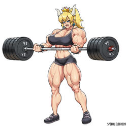 bowsette from mario (series) by elee0228