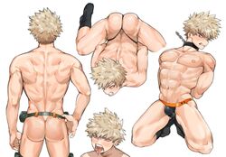 1boy abs art_dump ass katsuki_bakugou male male_only my_hero_academia nipples solo solo_focus tagme uncle_hato underwear