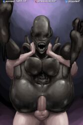 1boy 1boy1girl 1girls 2018 alien alien/human alien_(franchise) alien_girl anal anal_sex anus ass balls breasts butt duo erection faceless_male female female_xenomorph feral_penetrated from_behind_position full_nelson_anal highres human humanoid interspecies male male/female male_human/female_alien male_human/female_humanoid male_penetrating mammal nihilophant nipples open_mouth penetration penis pussy sex straight xenomorph