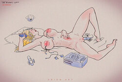 asleep belly body_modification breasts breasts_out corruption creature elode expansion female growth huge_breasts metroid modification monster mutation navel_penetration nintendo nipple_penetration orionart samus_aran sex_toy sex_toys sleeping what