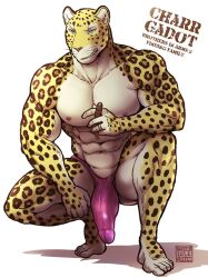 abs anthro bulge charr_(maririn) cigar clothed clothing felid hi_res leopard male male_only mammal maririn pantherine simple_background solo underwear underwear_only white_background