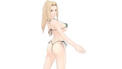 1girls 3d aged_down ass big_breasts bikini bikini_bottom bikini_top blonde_hair breasts brown_eyes busty female female_only g-string large_breasts long_hair mature_female micro_bikini nail_polish naruto naruto_shippuden older_female pink_nail_polish pink_nails ponytail solo solo_focus swimsuit thong tsunade young_tsunade