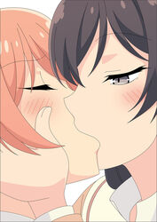 2girls atelier_gons blush closed_eyes kissing koito_yuu multiple_girls nanami_touko yagate_kimi_ni_naru yuri