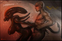 1boy 1girls 2018 alien alien/human alien_(franchise) alien_girl areola big_breasts breasts duo female female_xenomorph feral_penetrated human humanoid hybrid interspecies male male/female male_human/female_alien male_human/female_humanoid mammal marine neurodyne nipples nude open_mouth penetration penis science_fiction sex teeth vaginal_penetration xenomorph