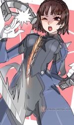 makoto niijima from atlus by poechan