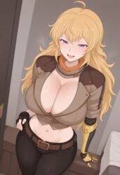 yang xiao long from rwby by whisperinggale