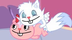 1boy 1girls 2018 anal anal_sex animated anthro duo female furry giggles_(htf) happy_tree_friends highres interspecies loop male male_penetrating nemao penetration penis pussy sex straight