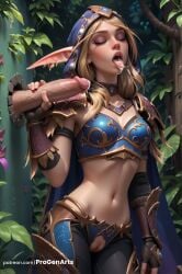 sylvanas windrunner from warcraft by progenarts