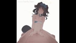 Blue Archive, Censored, Closed Eyes, Cowgirl Position