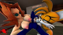 boiboi9999 crossgender dr._eggma'am dr._eggman genderbend glasses holding_penis rule_63 sega sonic_(series) sonic_the_hedgehog sonic_the_hedgehog_(series) source_filmmaker source_filmmaker_(artwork) tagme tails_the_fox tailsko threesome